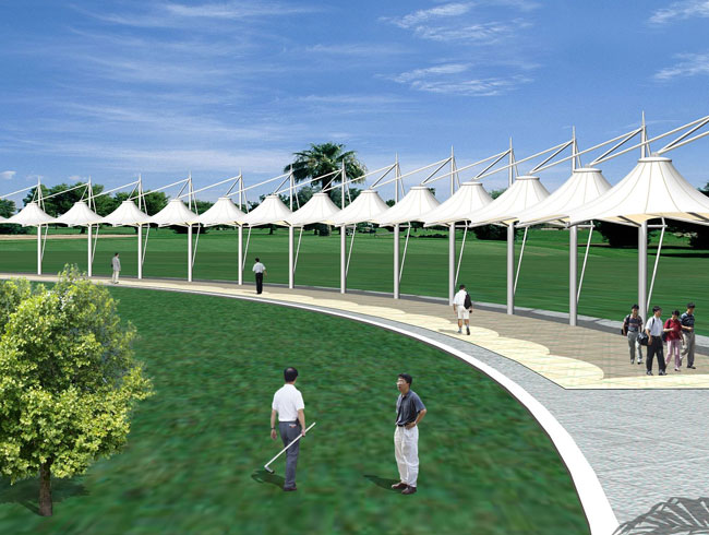 膜布局修建施工进程中的重视事变