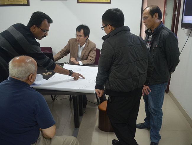 2014年2月与美国客户图纸交换