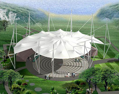 张拉膜布局相干钢索多样化的先容