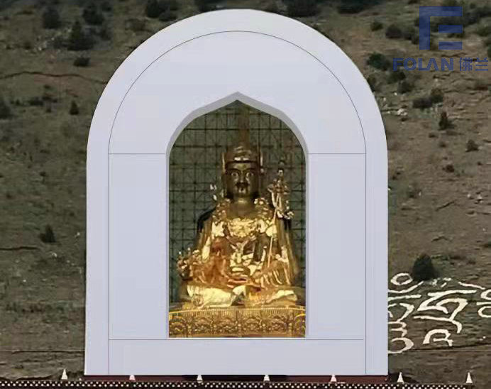 深圳佛兰空间膜布局公司在四川甘孜某佛龛膜布局工程顺遂落成！