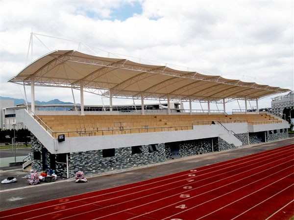 运动场膜布局看台设想施工