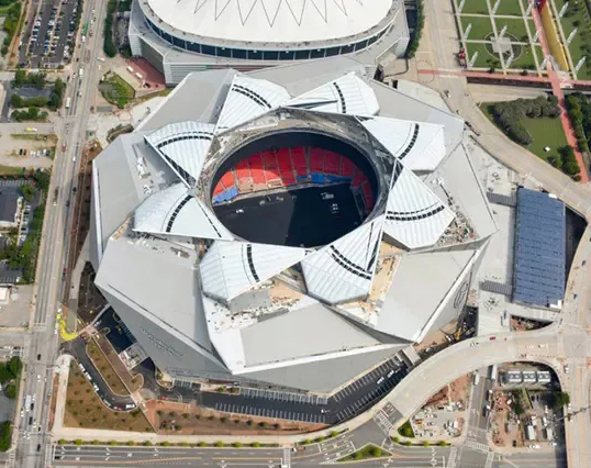 可开合花瓣式膜布局屋顶案例先容