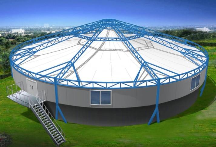 棚盖张拉索膜布局