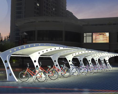 阛阓该当若何安排膜布局车棚？