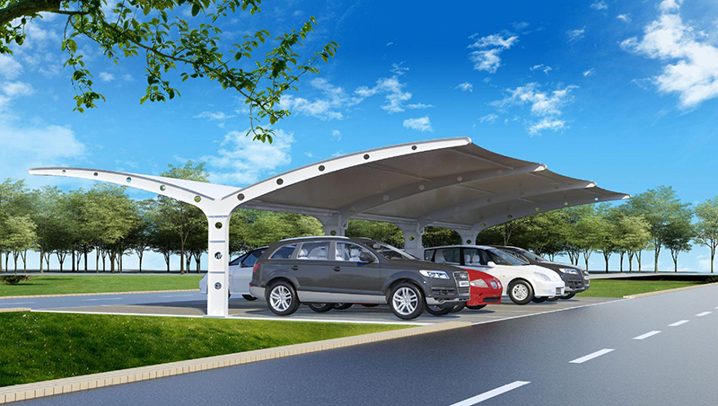 膜布局车棚 膜布局车棚