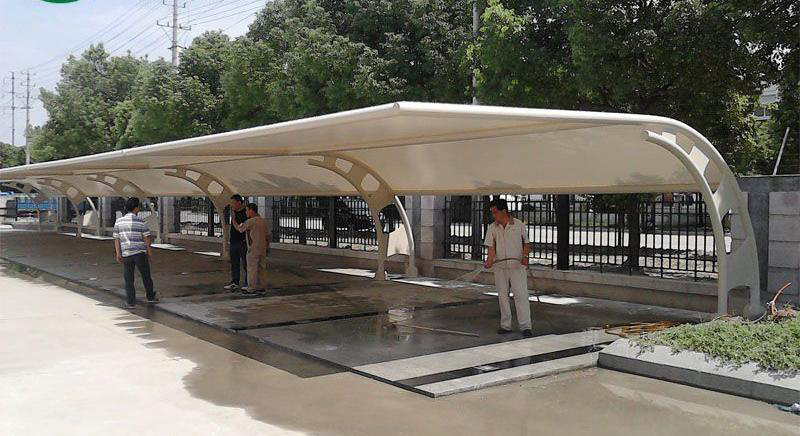 定制膜布局车棚 定制膜布局车棚