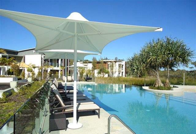 景观遮阳棚膜布局