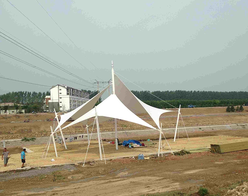 张拉膜规划施工应增添防火功效