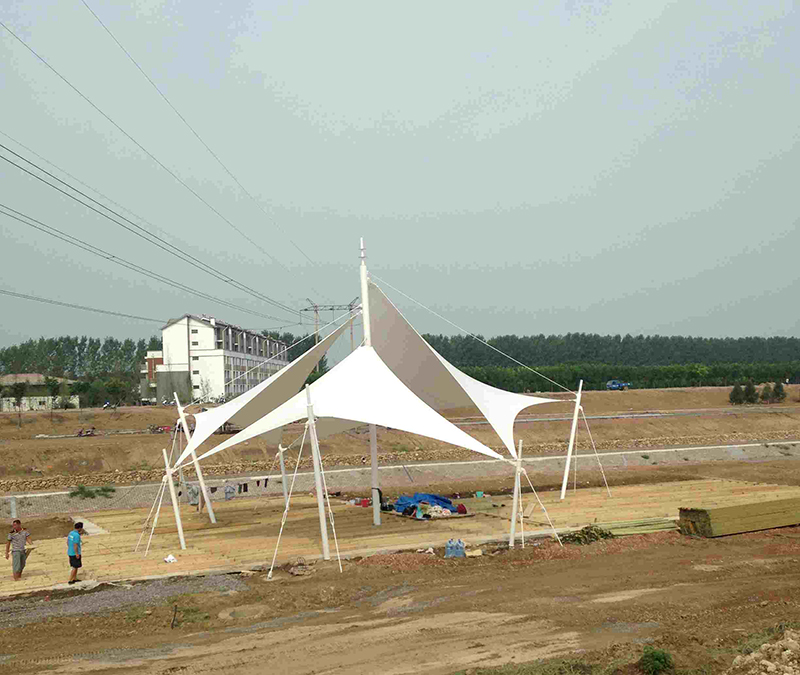 张拉膜布局施工