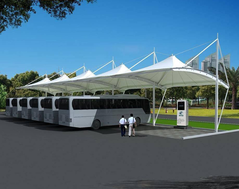 钢膜规划汽车棚自行车棚施工计划详解