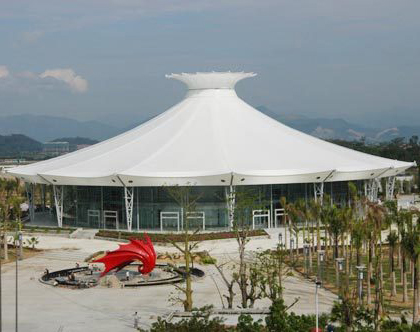 空间膜布局裁剪及加工建造方式