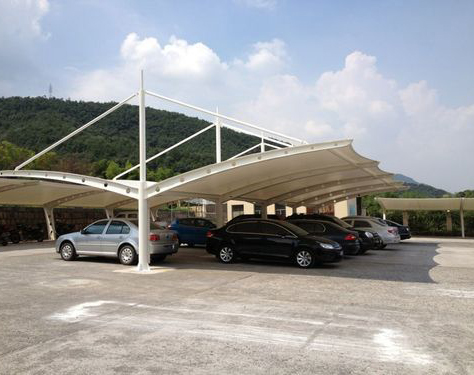 市道上罕见的4款膜布局泊车棚格式解读