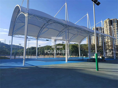 喜信，华附网球场及看台名目顺遂经由过程验收