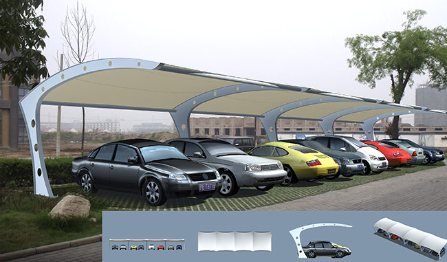 【佛兰空间】膜布局车棚施工筹办任务