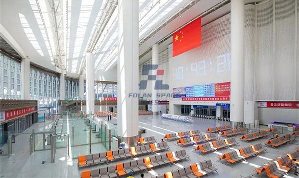 虎门高铁站室内天花吊顶膜布局名目