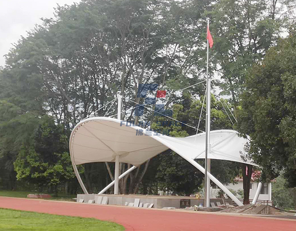 福建古竹中学膜布局体育看台