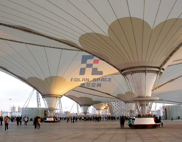 上海世博轴膜布局